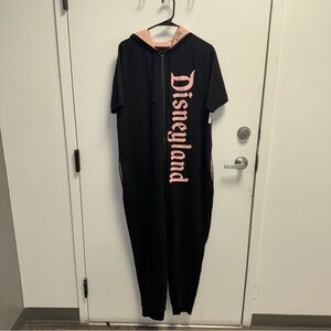 Disneyland Pajamas One Piece Disney Rose Gold Sequin Ears Hoodie Size XL